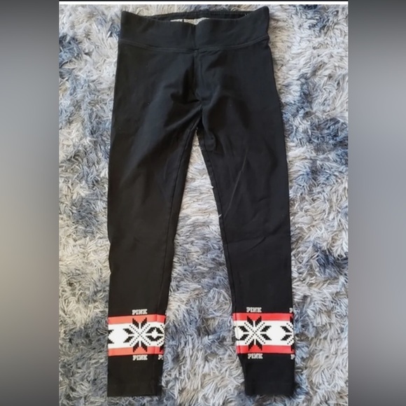 Victoria secret pink Pants ❄️ ❤️🖤 - Picture 5 of 10